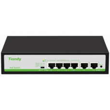 6-Port 10/100Mbps PoE Switch TIANDY TC-P3S06 TC-P3S06 (F/0420/AT/55)