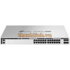 Omada Pro 24-Port Gigabit with 4 10G Slots Stackable PoE+ Switch TP-LINK S6500-24GP4XF