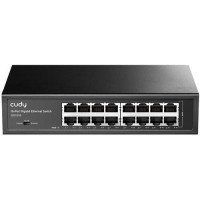 Cudy GS1016 - Switch 16 port Gigabit không quản lý, vỏ sắt- hiệu năng cao