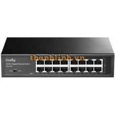 Switch 16 port Gigabit không quản lý, vỏ sắt Cudy GS1016