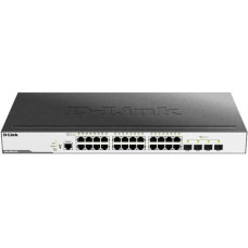 24-port 10/100/1000 Mbps + 4-port 10G SFP+ L2 Gigabit Managed Switch D-Link DGS-3000-28X