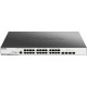 24-port 10/100/1000 Mbps PoE + 4-port 10G SFP+ L2 GB Managed Switch D-Link DGS-3000-28XMP