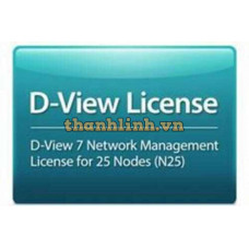 D-View 7 Network Management System (NMS) License for 25 Nodes D-Link DV-700-N25-LIC