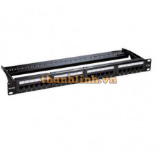 Bảng cắm dây mạng Patch Panel Cat 5e UTP Keystone Type- 24 Port-Fully Loaded
