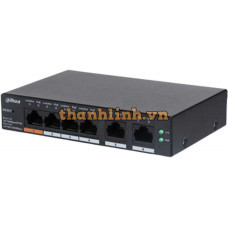 Switch PoE Cloud 6 port với 4 port PoE Dahua DH-CS4006-4ET-60