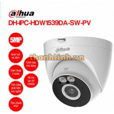 Camera Wifi Turret 5MP DAHUA DH-IPC-HDW1539DA-SW-PV