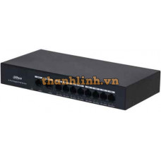 10-Port Gigabit with 8-Port PoE Switch DAHUA DH-PFS3010-8GT-65
