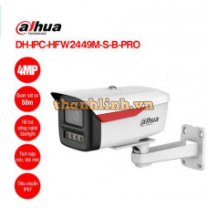 Camera IP 4MP WizColor DAHUA DH-IPC-HFW2449M-S-B-PRO