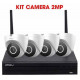 Bộ Kit 4 Camera IP Wifi 2MP IMOU IPC-T22EP + NVR1104HS-W-S2