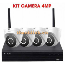 Bộ Kit 4 Camera IP Wifi 4MP IMOU IPC-T42EP + NVR1104HS-W-S2