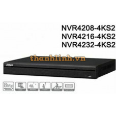 Đầu ghi hình hỗ trợ 2 ổ cứng 16 Kênh IP Dahua model DHI-NVR4216-4KS2