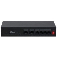 Bộ chia mạng 6-Port Fast Ethernet Switch with 4-Port PoE Dahua DH-PFS3006-4ET-36