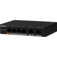 Bộ chia mạng 6 Port 10/100Mbps Unmanaged Desktop Switch with 4 PoE Ports Dahua DH-PFS3006-4ET-60