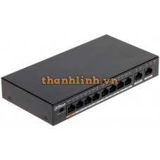 10-Port Desktop Switch with 8-Port POE Dahua DH-PFS3010-8ET-96