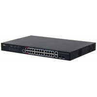 Switch PoE 24 port (hỗ trợ 2 cổng quang) All-Gigabit Layer 2+ managed. Dahua DH-PFS4226-24GT-230