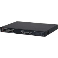 Switch 20 port với 16 port PoE All-Gigabit Layer 2 managed. Dahua DH-S4220-16GT-240