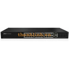 Thiết bị chuyển mạch 24 cổng POE Dahua model DH-PFS4026-24P-370