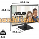 Màn hình vi tính Asus VA27ECE (LCD) Asus VA27ECE 27.0”/FHD /LED/IPS/HDMI/USB-C-15W/75MHz/5ms/ĐEN