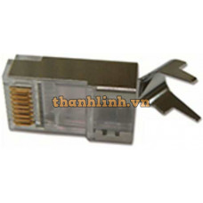 Modular plug RJ45 CAT.6A, Cat.7 S-FTP - shielded bọc kim loại chống nhiễu, đầu RJ45 gồm 2 thành phần ghép lại, sử dụng cho cáp CAT 6A/7 S-FTP, 100 pcs/bag Dintek 1501-88046