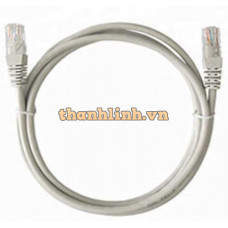 Patch Cord UTP Cat.6, 23AWG, 1m, LSZH, 2 đầu đúc RJ45, Gray - APTEK  6112-1101