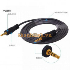 Cáp Loa 3.5mm 1->1 - 3m DTECH DT-6221
