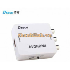 Bộ chuyển đổi AV sang HDMI Dtech DT-6518 chính hãng