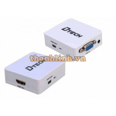 Bộ chia HDMI to vga DTECH DT 6528