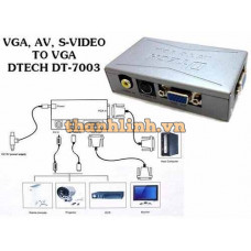Bộ chuyển AV To VGA DTECH ( DT-7003 )