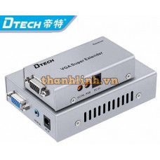 Bộ nối dài VGA + Audio (100M) -> LAN DTECH DT-7020A