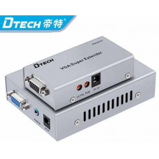 Bộ nối dài VGA + Audio (100M) -> LAN DTECH DT-7020A
