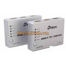 Bộ gộp HDMI 5 vào 1 ra Dtech DT-7021