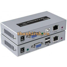 Hộp Nối Dài VGA + USB KVM + AUDIO -> LAN 150m DTECH DT-7062
