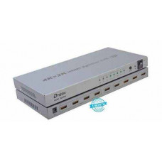 Bộ chia cổng HDMI 1 ra 8 chính hãng Dtech DT-7148 Hỗ trợ 4Kx2K