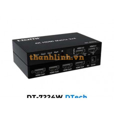 Bộ Chuyển Mạch Matrix HDMI 2x4 3840x2160@60hz DTECH DT-7224W