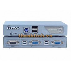 Bộ gộp VGA KVM 2-1 DTECH (DT-8021)