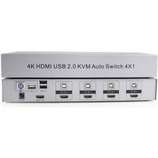 Bộ gộp KVM 4-1 USB HDMI DTECH DT-8141B