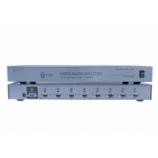 Bộ Chia VGA AUDIO LCD 1-8 500MHZ DTECH DT-AU7508