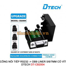 Cổng Nối Tiếp RS232 -> DB9 Liner 5/6/7mm Có Vít DTECH DT-CB2004