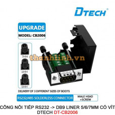 Cổng Nối Tiếp RS232 -> DB9 Liner 5/6/7mm Có Vít DTECH DT-CB2006