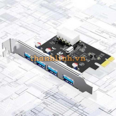 Card Mở Rộng PCI-E Sang 4 Cổng USB 3.0 DTECH PC0192