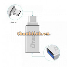 Đầu Đổi Type-C -> USB 3.0 DTECH T-0001