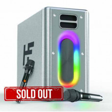 Loa Bluetooth HiFuture MusicBox - Silver-Output 100w, RGB, Kèm 2 mic