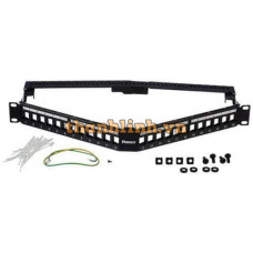 Patch panel angled 24 port chống nhiễu Panduit – KPA24WSBL