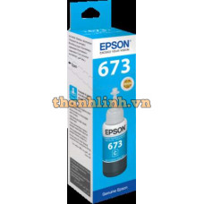 Mực máy in phun màu xanh Epson T673200C