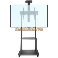 Giá treo cột Tivi di động ERGOTEK 1700 (Có chân đế gắn Camera) (32 inch - 65 inch)