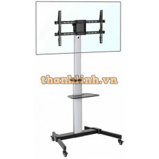 Giá treo Tivi di động Ergotek E2290 (37-86 inch) - Xoay Ngang, Dọc Màu Đen Bạc