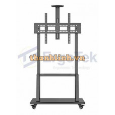 Giá treo TIVI di động Ergotek E2500 (55-100 inch) (Đặt được PC, máy chơi game)