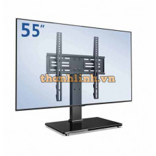 Chân Đế Tivi Đa Năng Ergotek E606-S - Mặt Kính Cường Lực (32-55 inch)