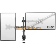 Giá treo 2 màn hình kẹp bàn ERGOTEK EZ03 (17 inch -27 inch)