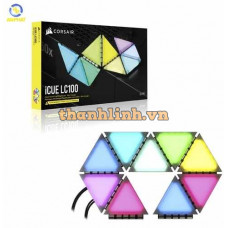 Bộ đèn chiếu sáng Corsair iCUE LC100 Smart Case Lighting Triangles, Starter Kit CL-9011114-WW
